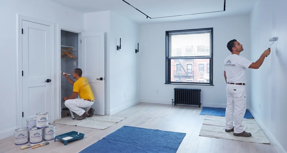 GCA Painting crew painting an apartment interior in NYC